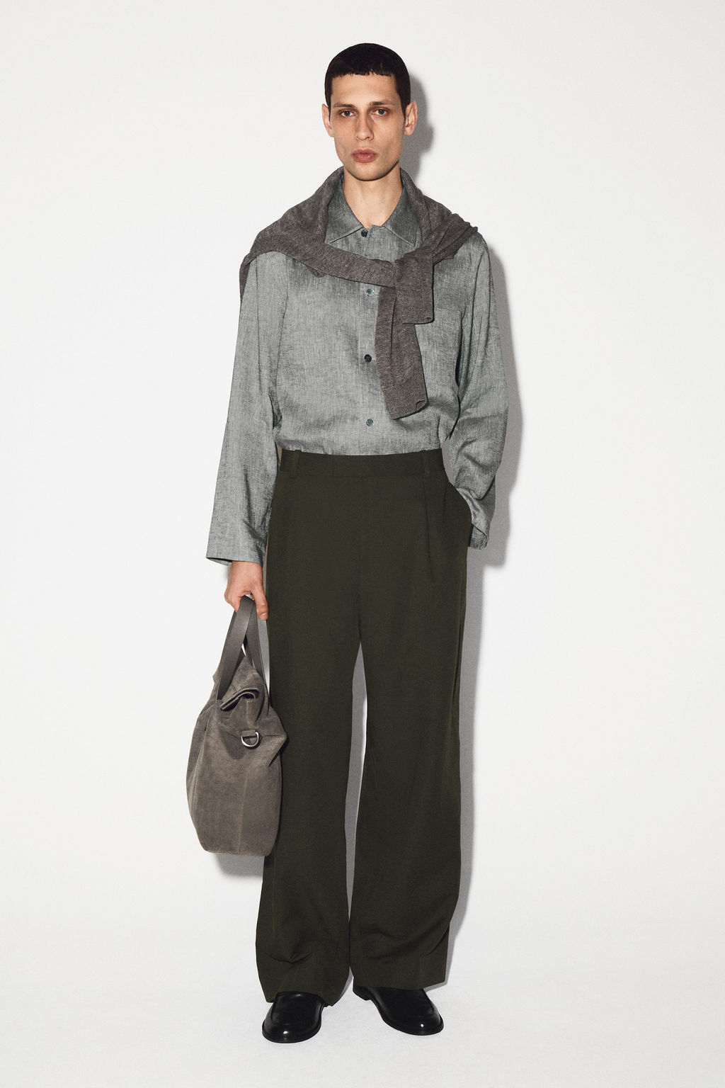 CAMISA DE LINO RELAXED FIT - H&m фото 7