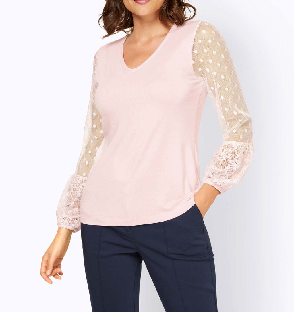 Блузка, светло-розовая - Ashley brooke фото 3