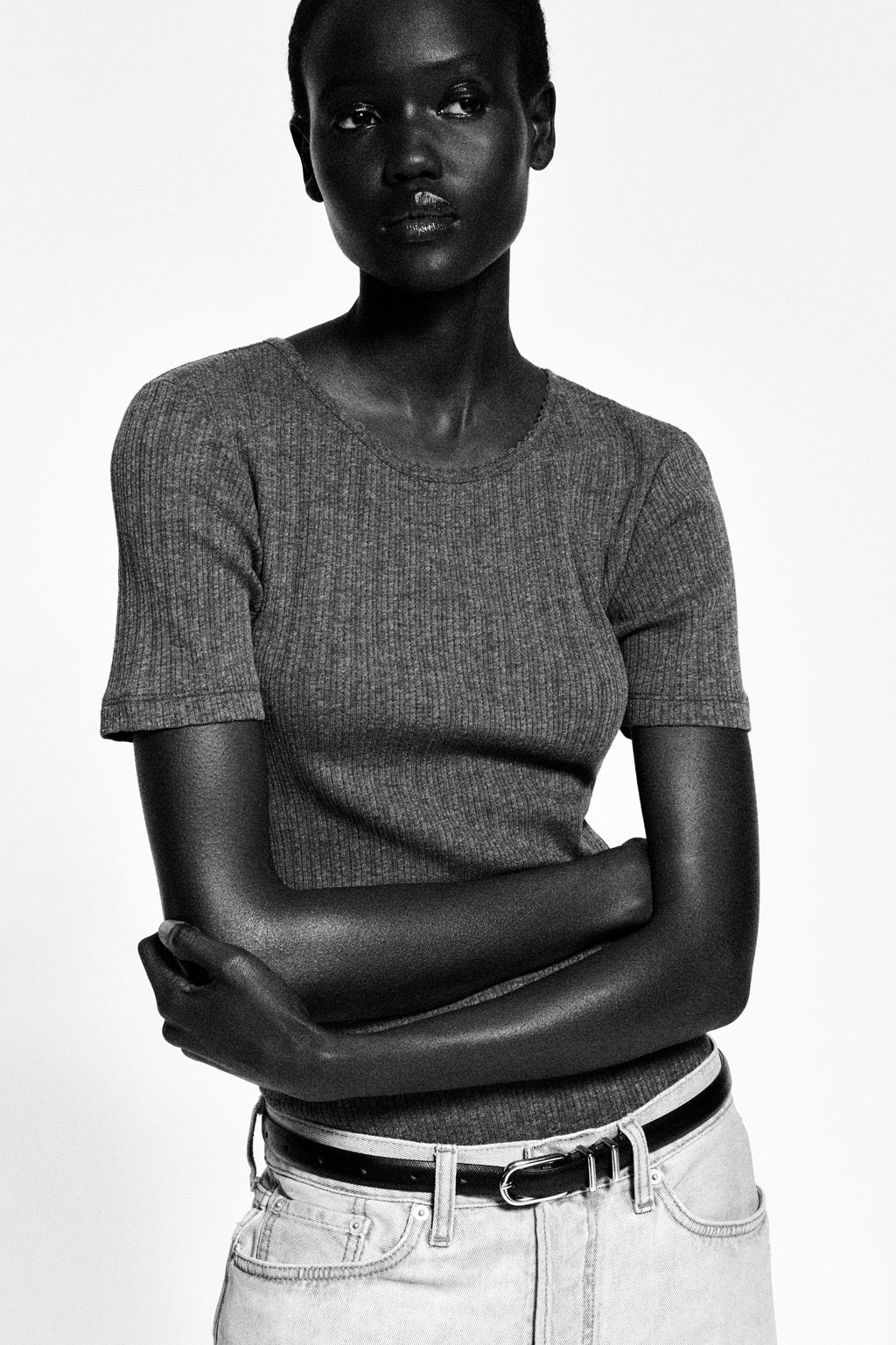 CAMISETA DE PUNTO POINTELLE - H&m фото 9