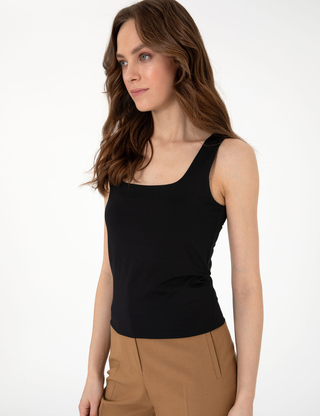 Siyah Extra Slim Fit Ti__rt