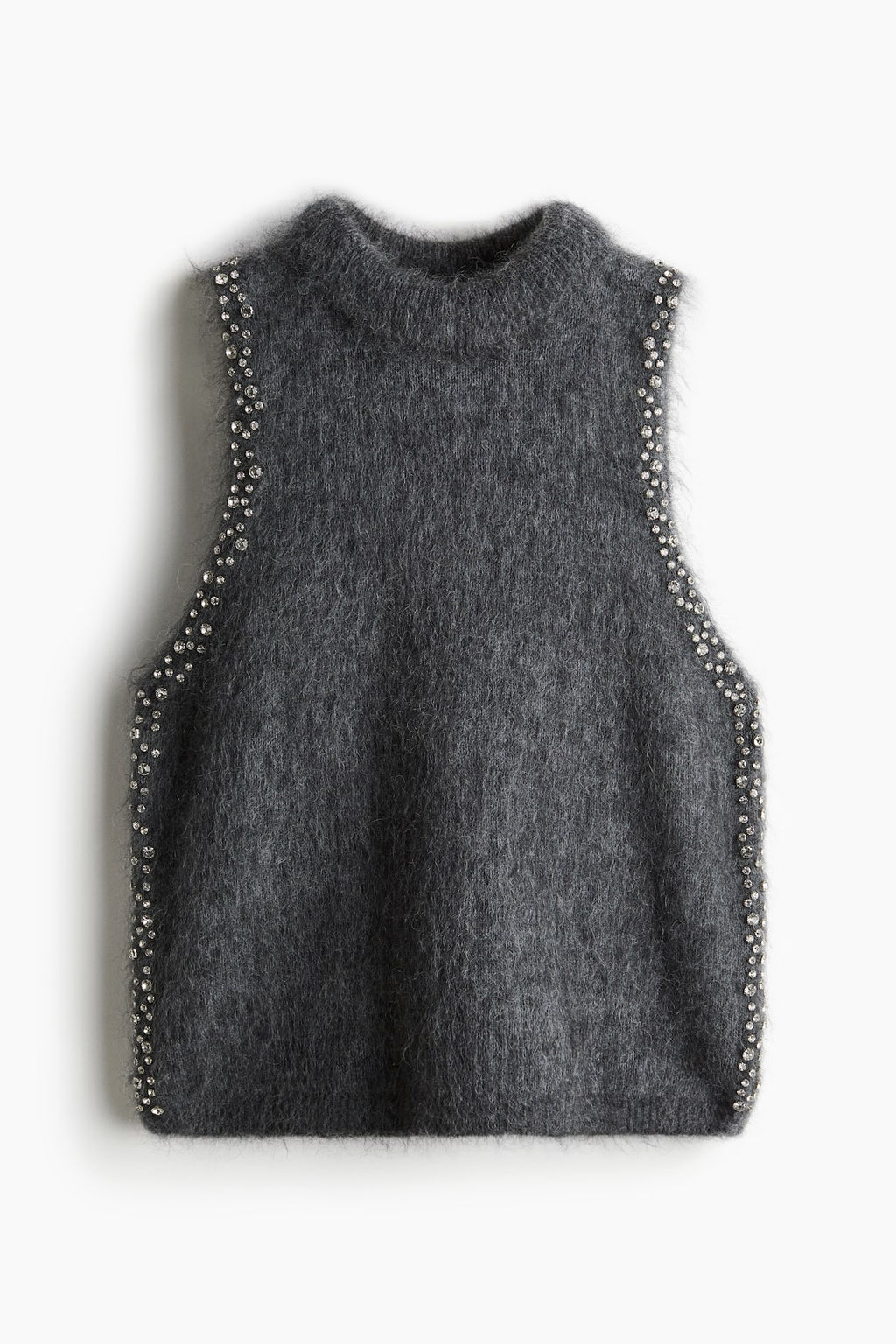 Top en mezcla de mohair con detalles de strass - H&m фото 5