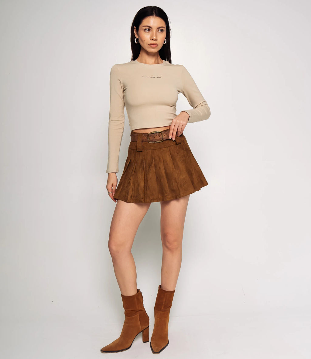 Лонгслив #КТ976, светло-бежевый - Dommod фото 4