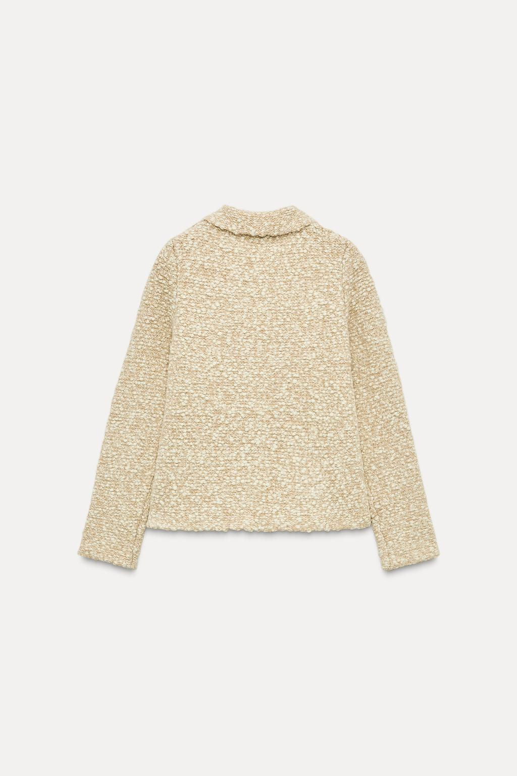 WOOL BLEND KNIT CARDIGAN - Zara фото 4