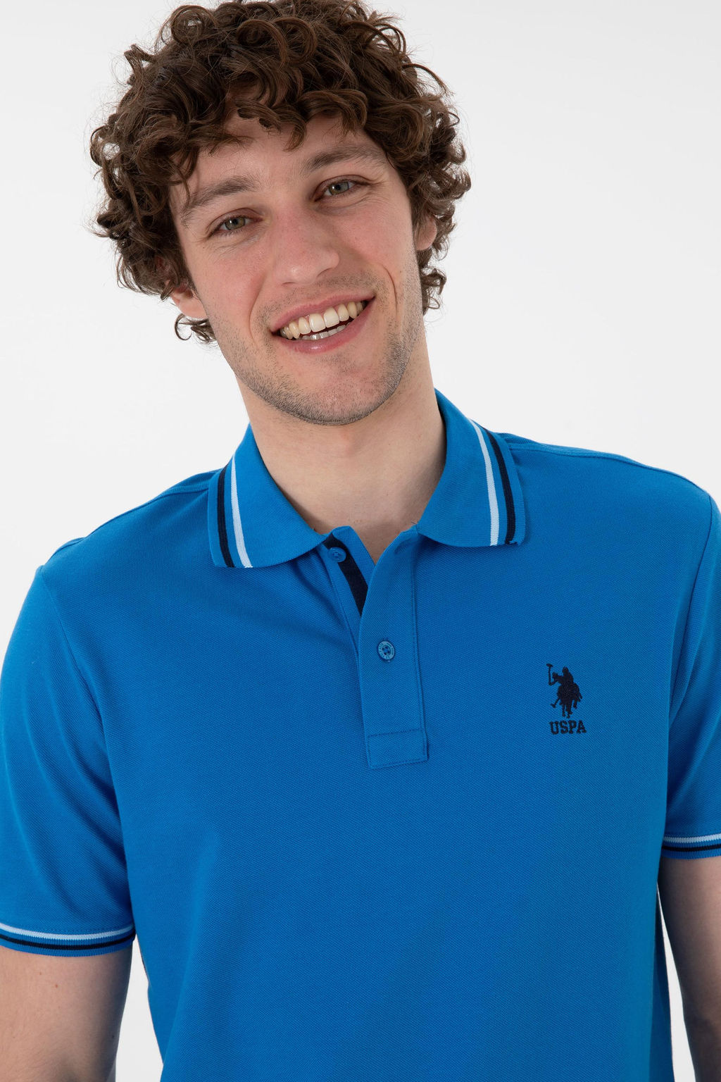 Erkek Kobalt Mavi Basic Ti__rt Sepette S_rpriz _ndirim - U.s. polo assn фото 3