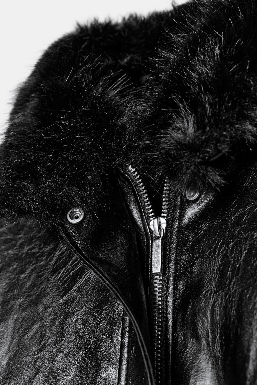 ZW COLLECTION LEATHER EFFECT JACKET - Zara фото 8