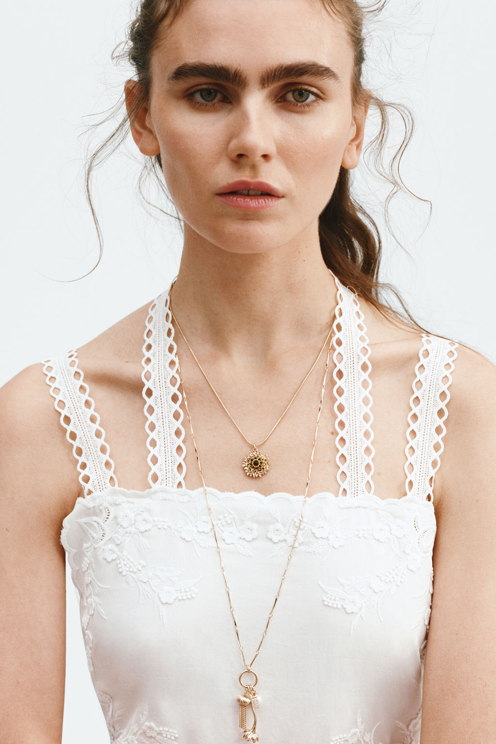 Vestido de tirantes con detalles de encaje - H&m фото 3