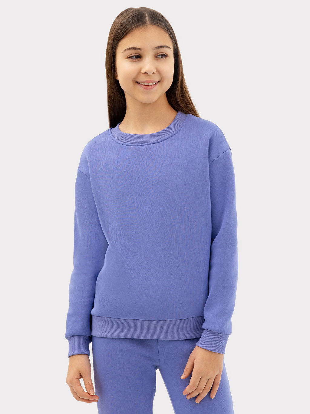 Комплект для девочек (джемпер, брюки) в фиолетовом цвете - Mark formelle фото 3