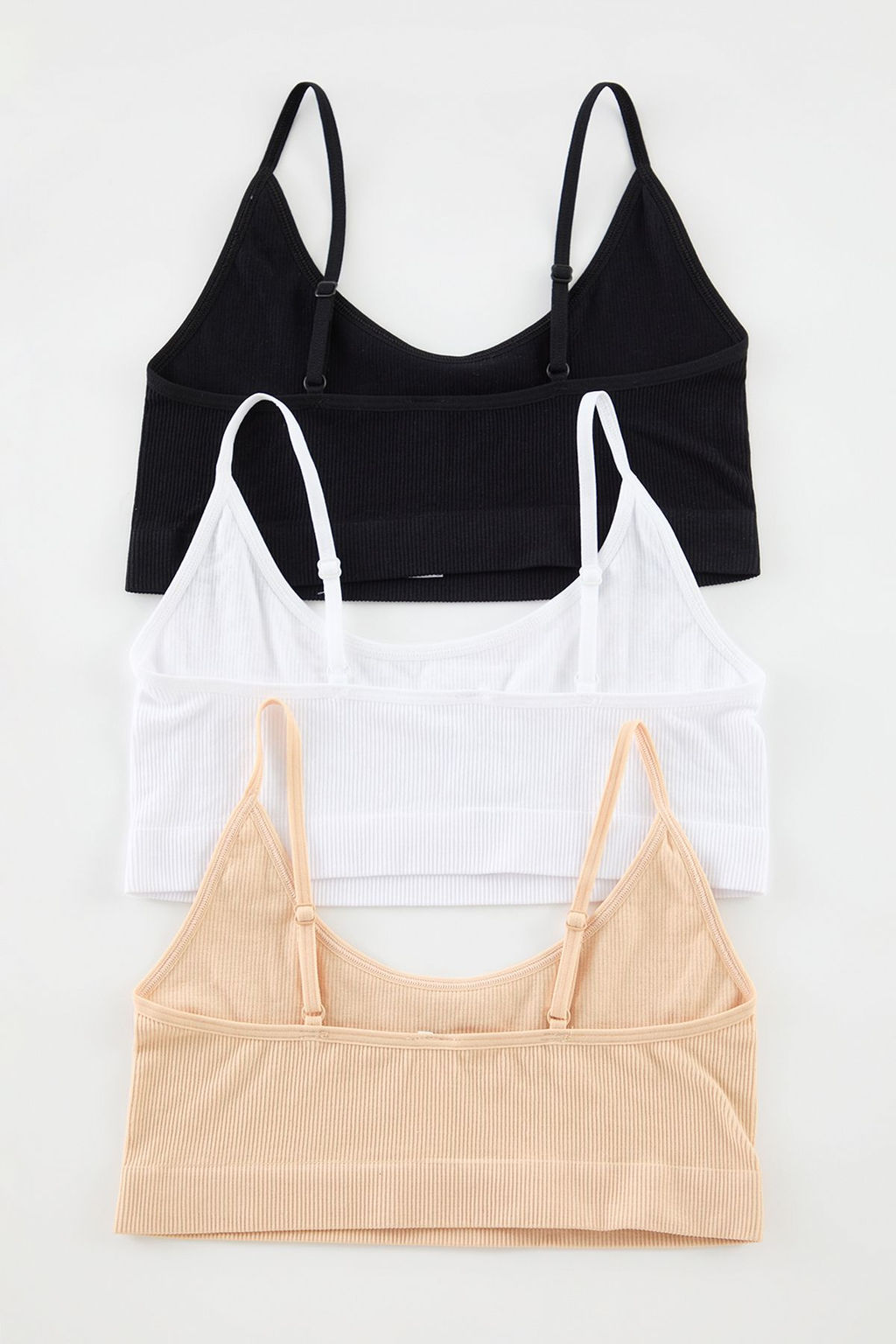 TRENDYOLMILLA Cok Renkli 3lu Paket Seamless/Dikissiz Balensiz Kaps?z Orme Bralette Sutyen THMAW25SU00020  фото 10