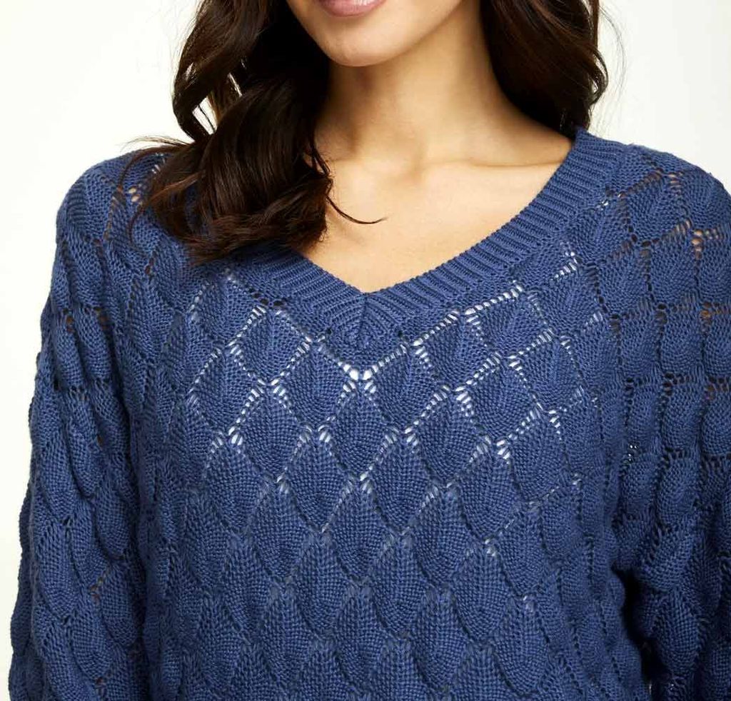 Пуловер, синий - Linea tesini фото 7