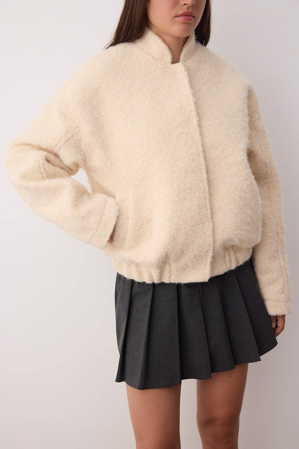 Ekru Regular Ince Ceket Mont - Trendyolmilla фото 4