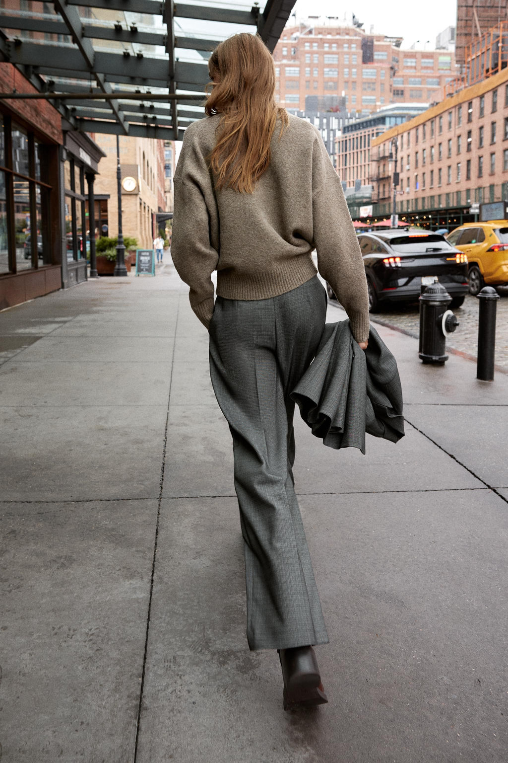 WIDE-LEG TROUSERS WITH DARTS - Zara фото 5