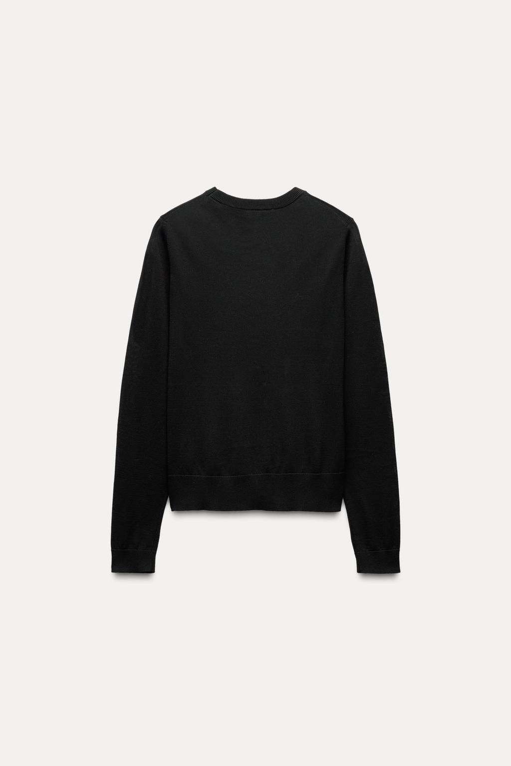 BASIC PLAIN KNIT SWEATER - Zara фото 18