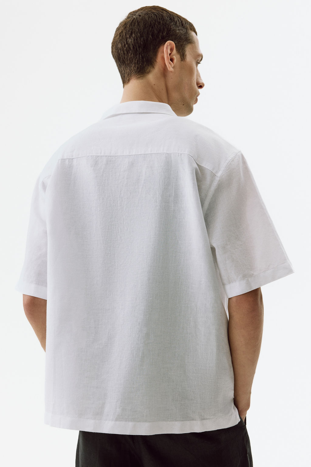 Camisa resort en mezcla de lino Relaxed Fit - H&m фото 9