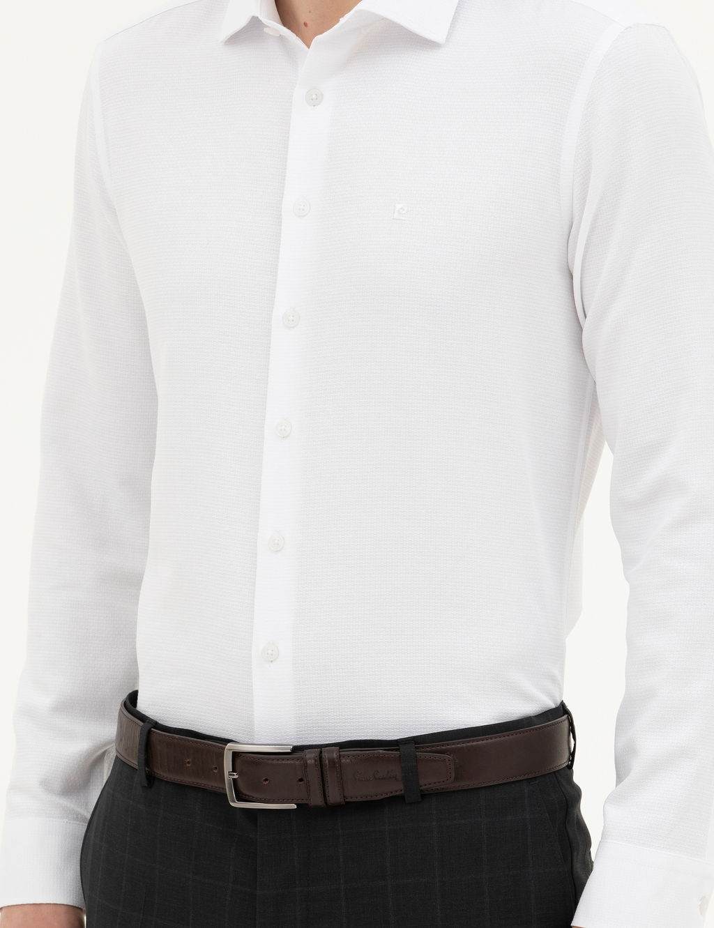 Beyaz Slim Fit Uzun Kollu G_mlek