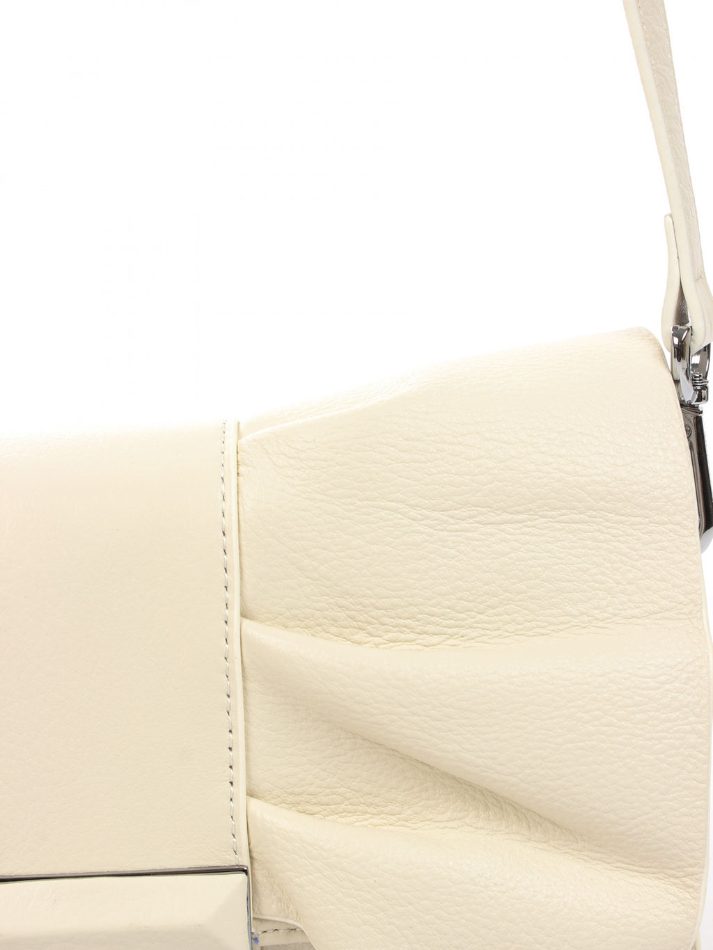 LACCOMA сумка АУ4725-П-молочный натуральная кожа хлопок