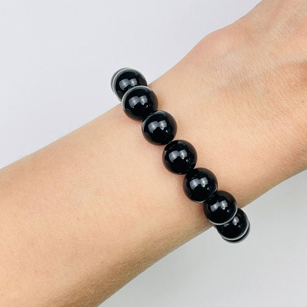 Браслет из Агата черного 16,5 см