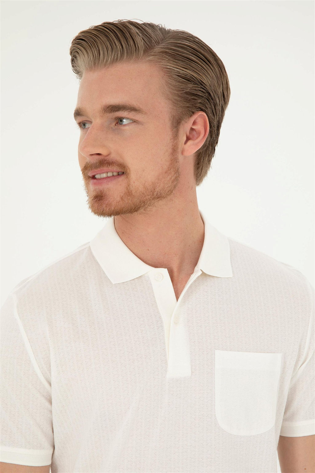 U. S. Polo Assn / Мужская футболка цвета экрю - U.s. polo assn фото 2