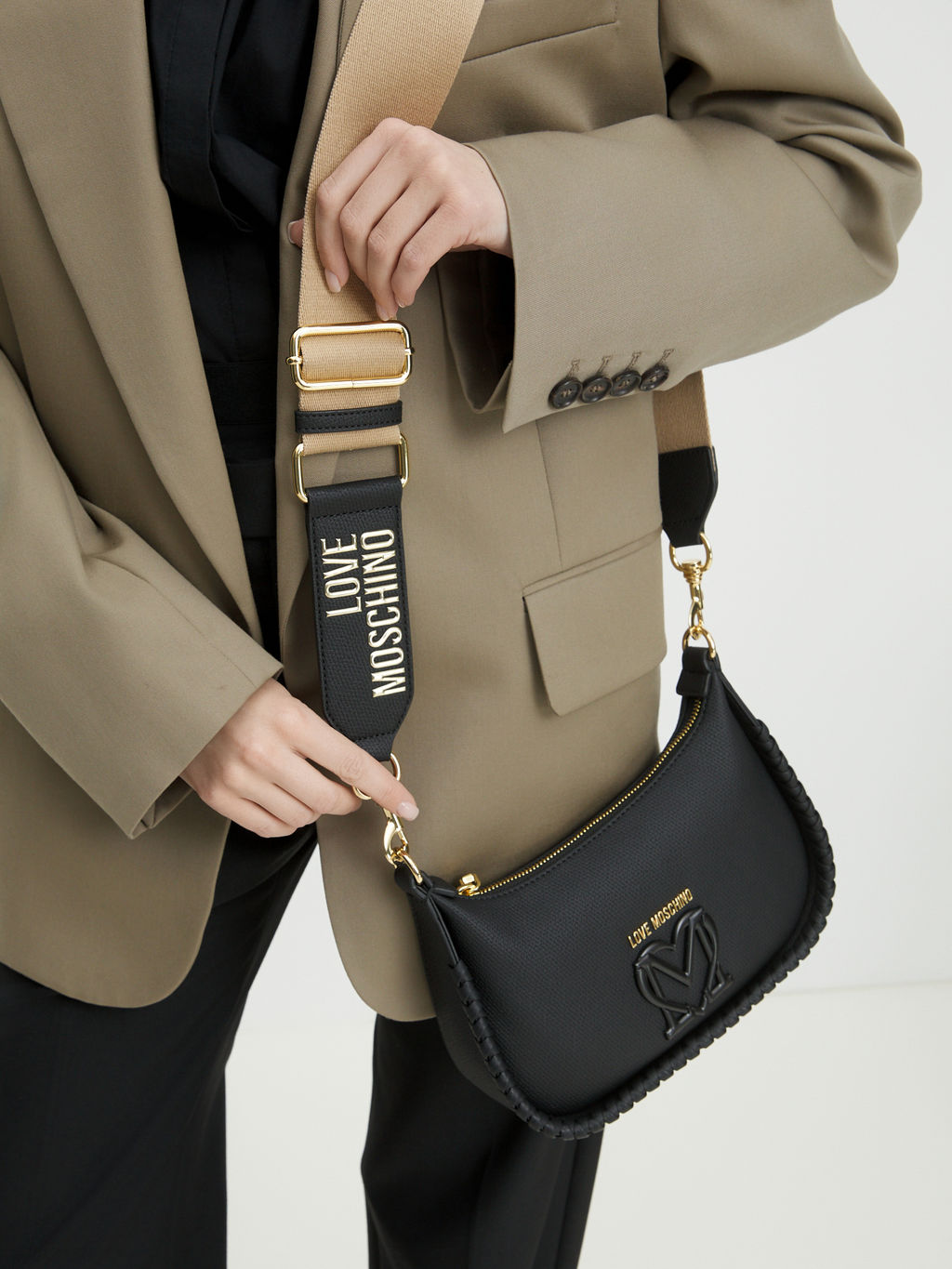 Кросс-боди LOVE MOSCHINO BRAIDING Артикул 4376563, черный  фото 2