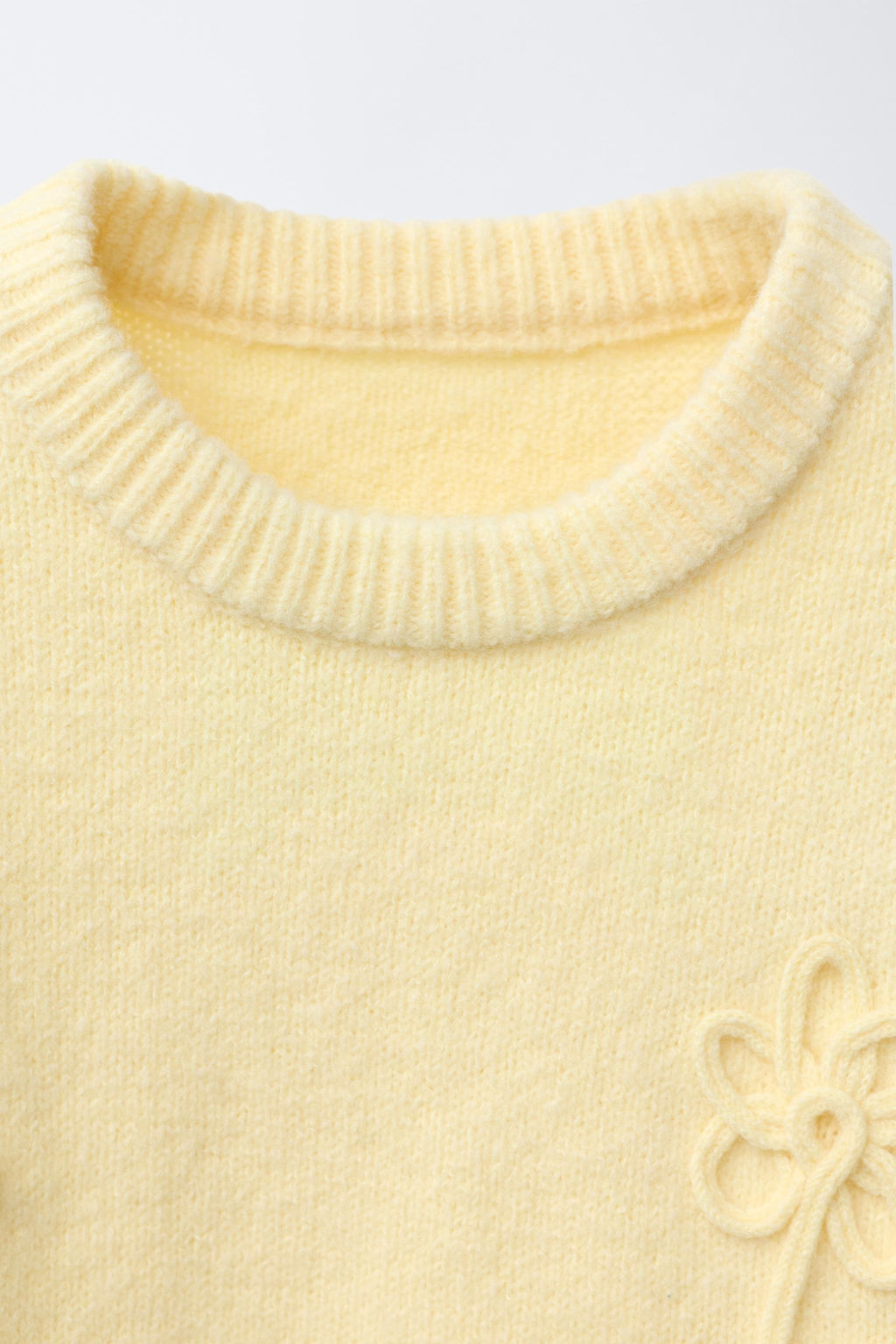 CORDED FLORAL KNIT SWEATER - Zara фото 3