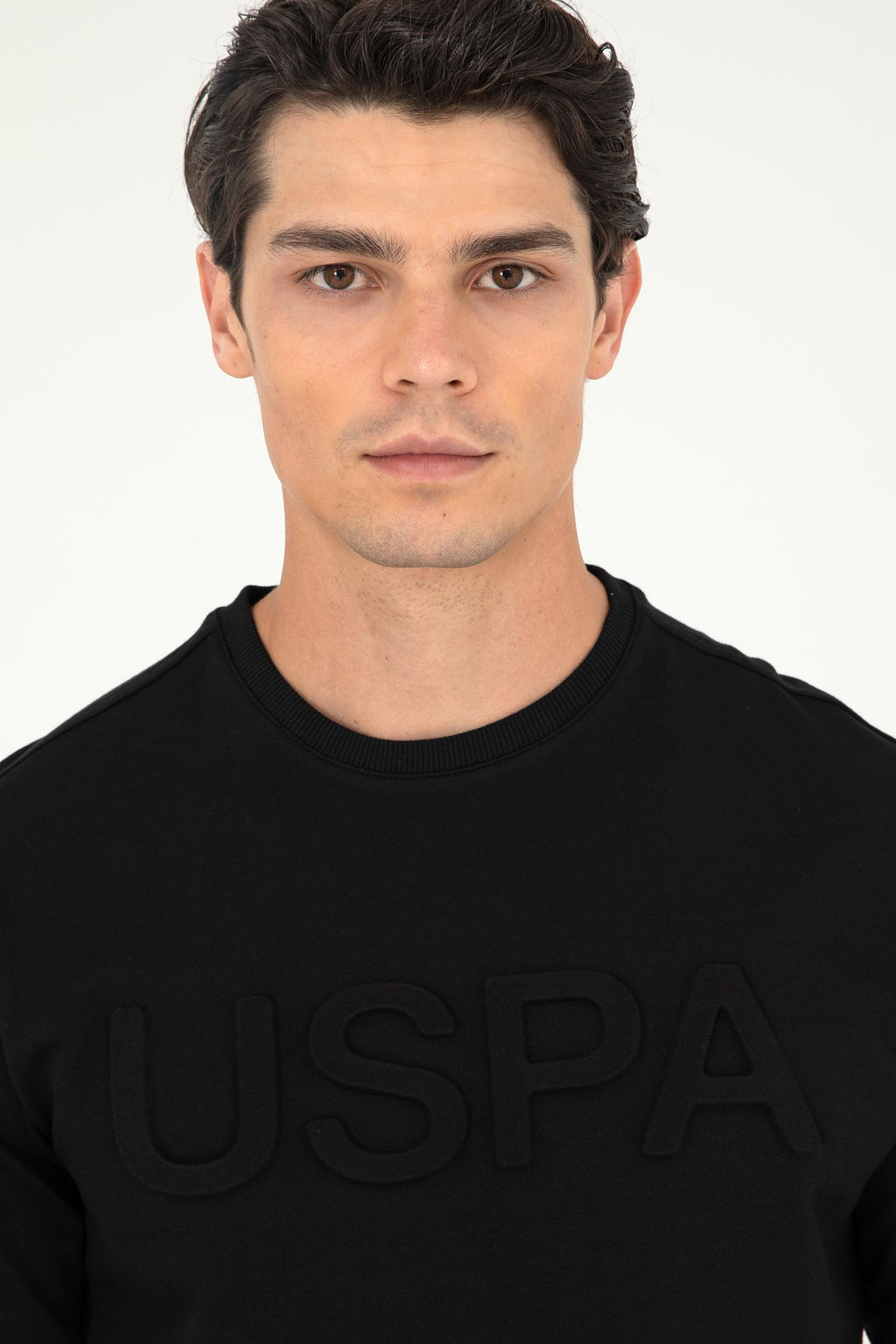 Мужской черный базовый свитшот - U.s. polo assn фото 2