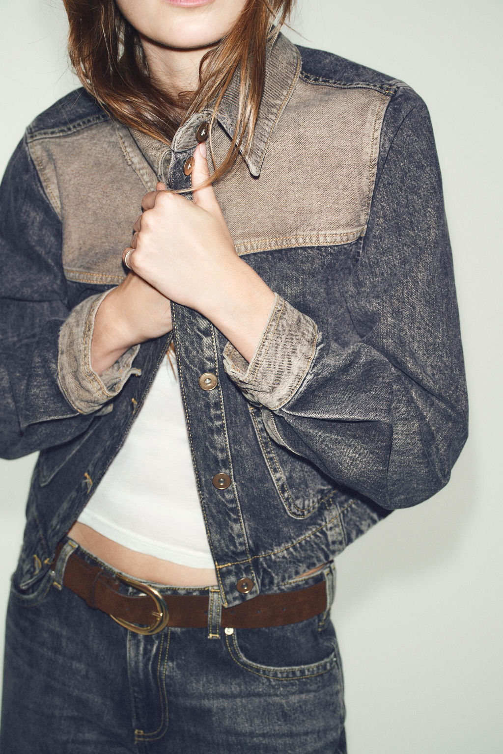 Z1975 COMBINED DENIM JACKET - Zara фото 14