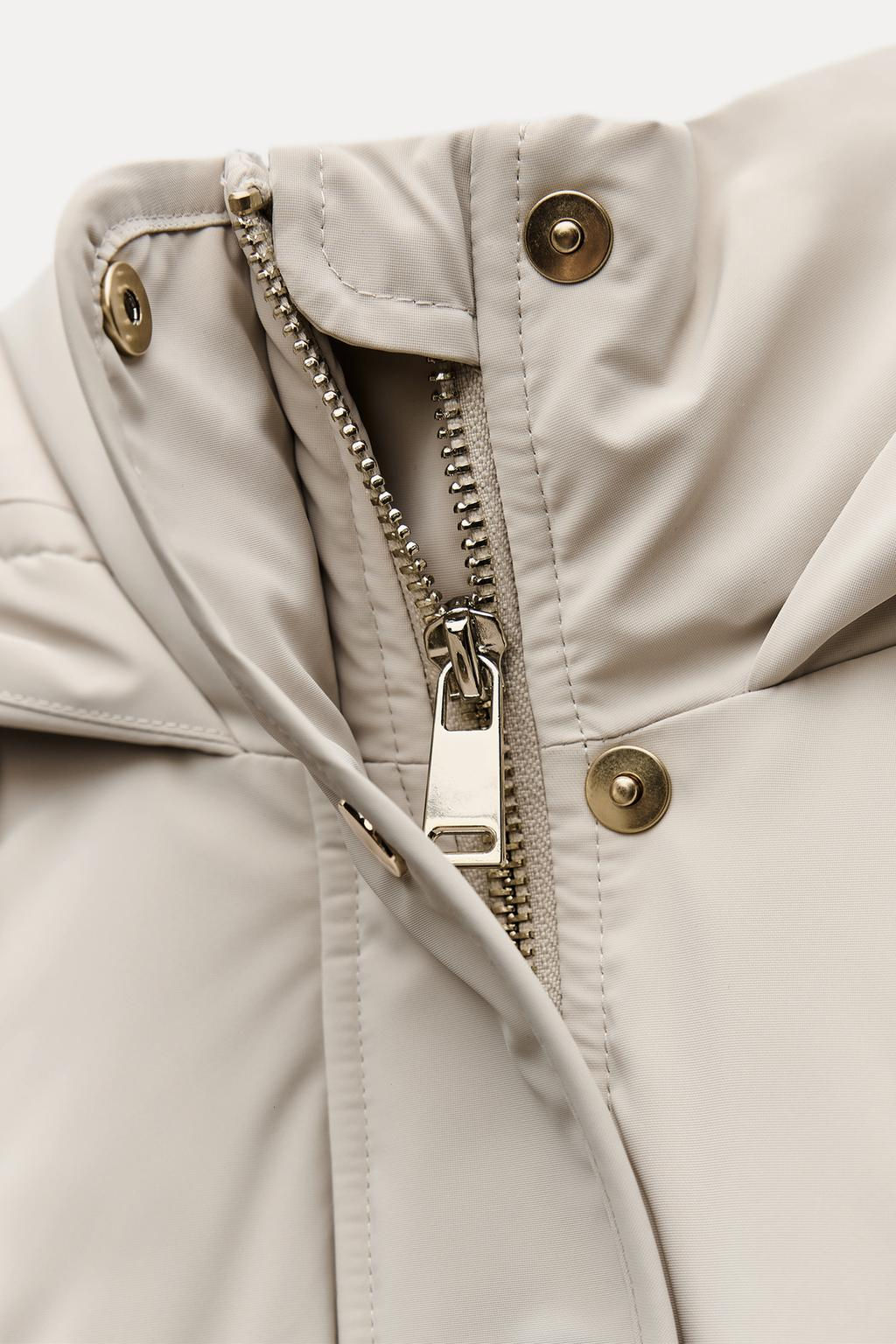 PADDED HOODED WINDPROOF ANORAK - Zara фото 26