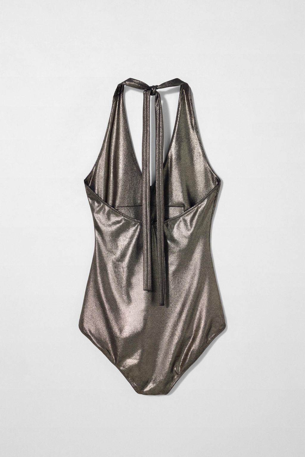 METALLIC HALTER BODYSUIT KATE MOSS X ZARA  фото 3