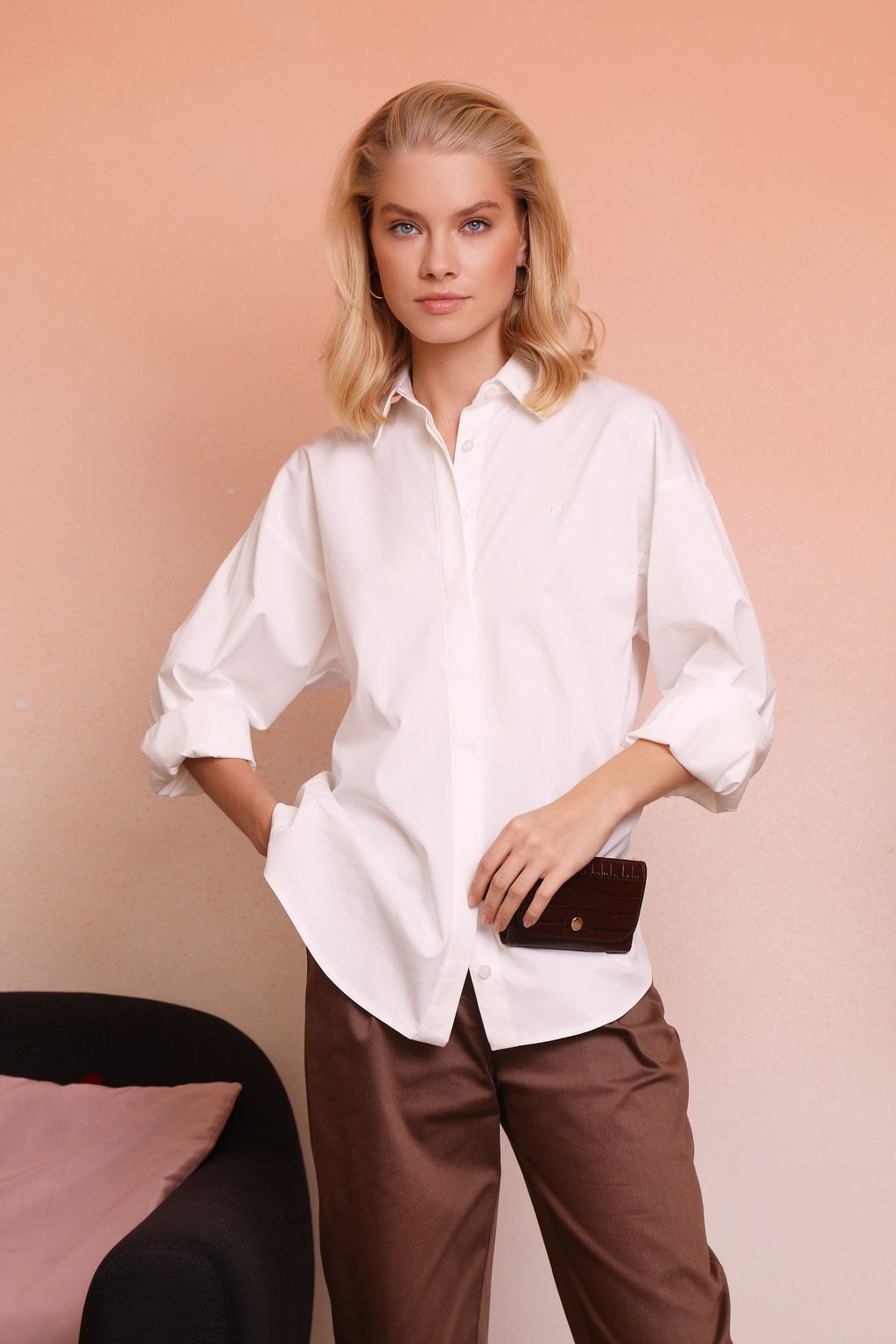 Рубашка 113.030003/бежевый - Seven senses фото 4