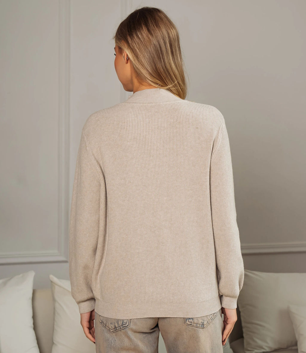 Джемпер #КТ24062, бежево-серый - Dommod фото 3