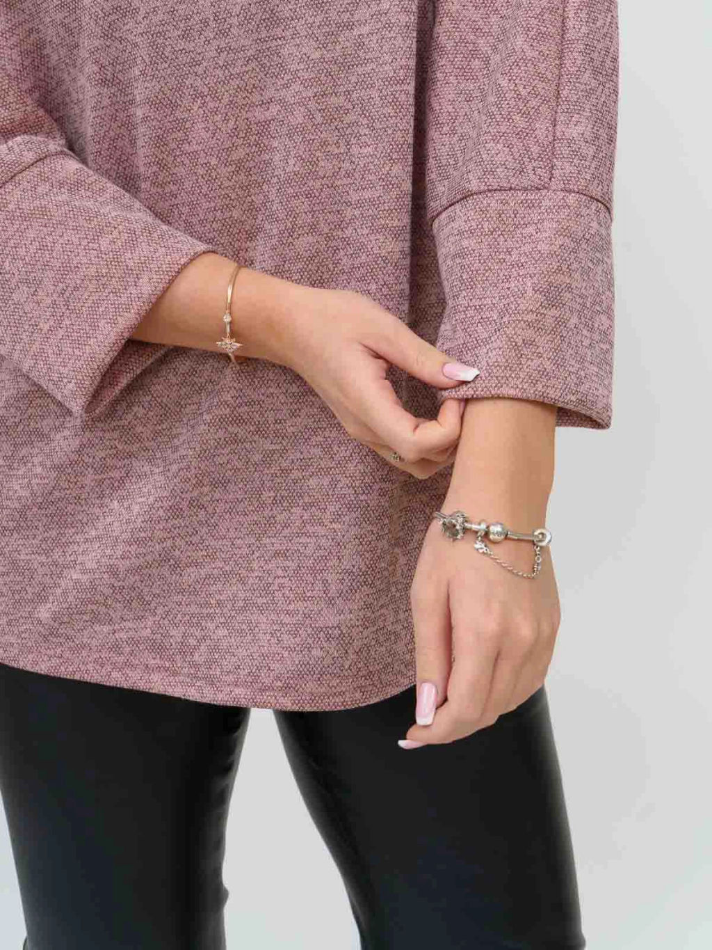 Туника женская, цвет розовый