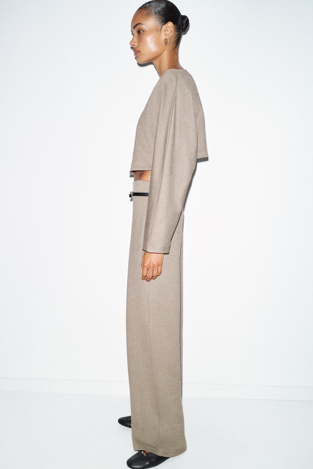 LONG SLEEVE CROP TOP - Zara фото 5
