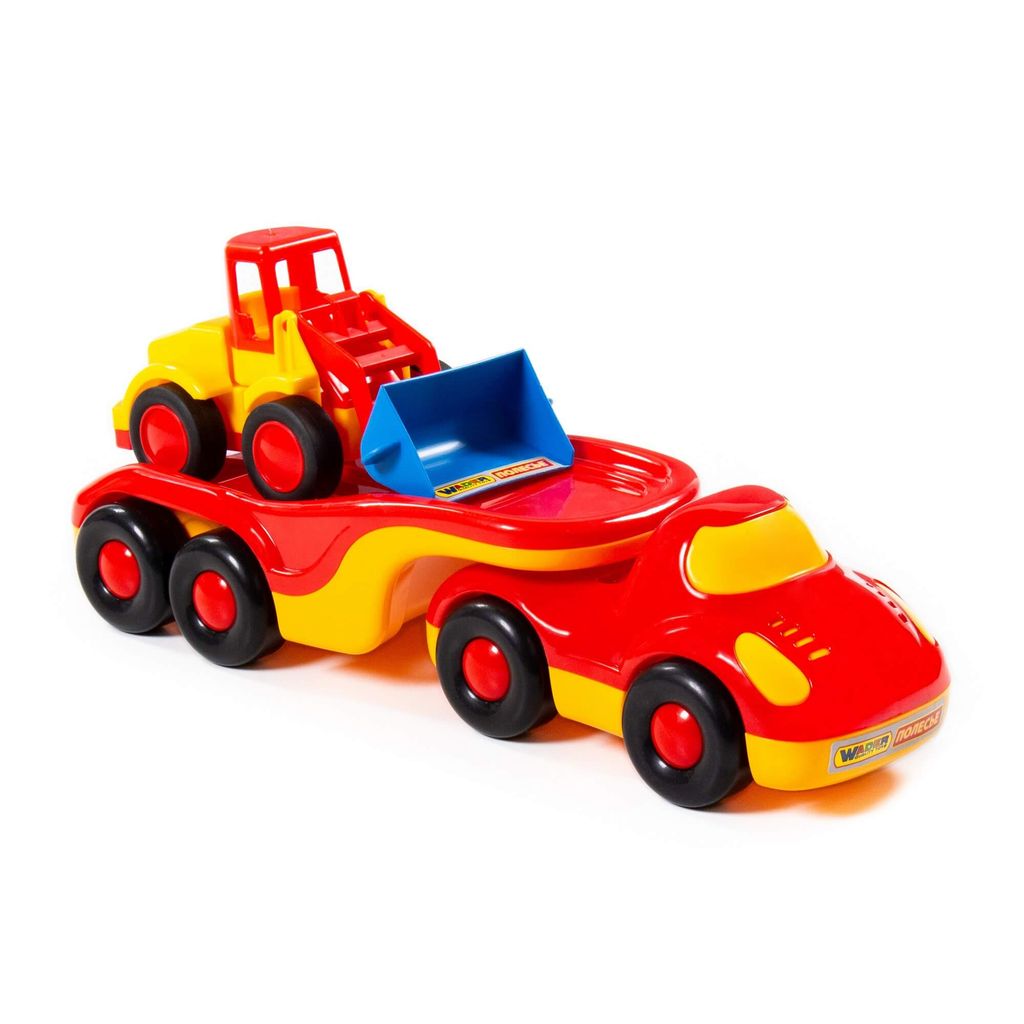 Дружок, автомобиль-трейлер + Базик, погрузчик - Полесье фото 4