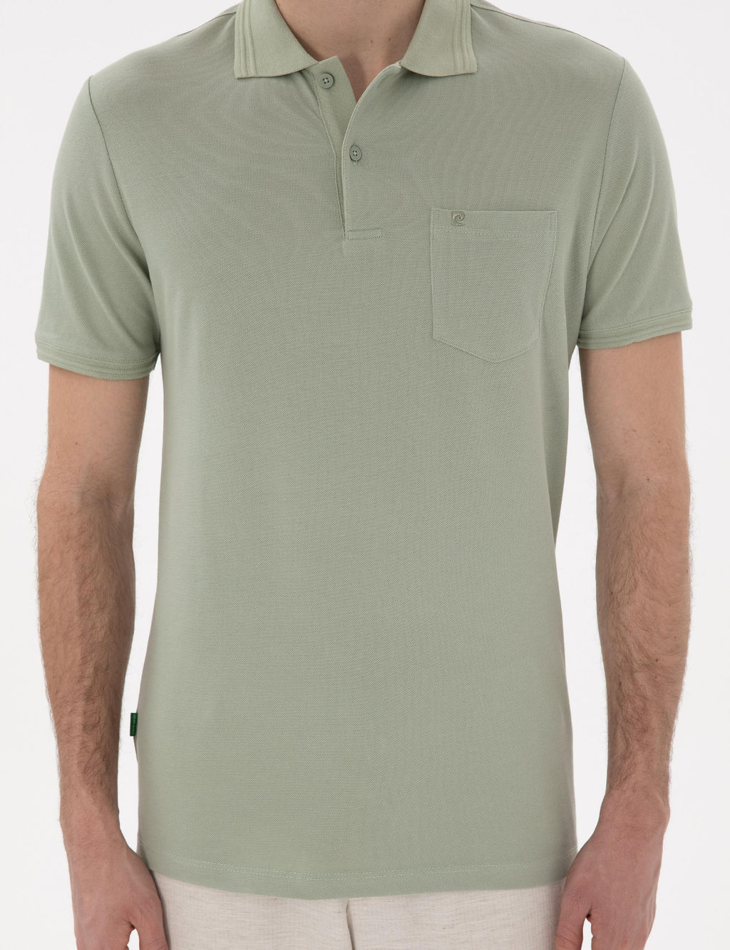 _a_la Ye_ili Regular Fit %100 Pamuk Polo Yaka Basic Ti__rt