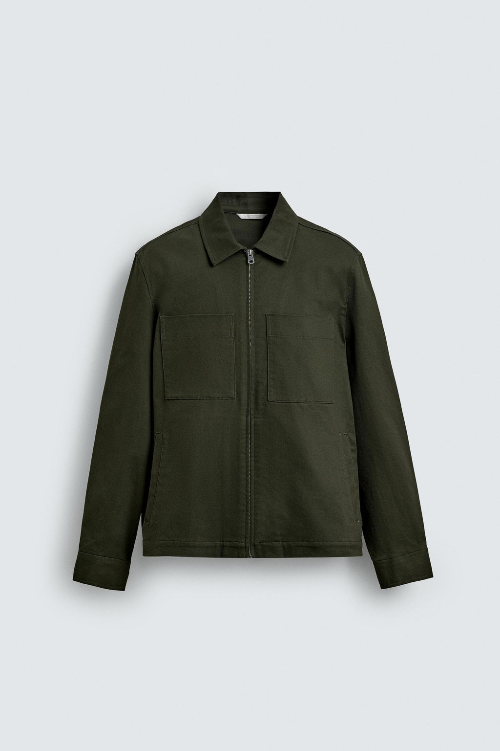 SOBRECAMISA REGULAR FIT BOLSILLOS / Khaki - Zara фото 7