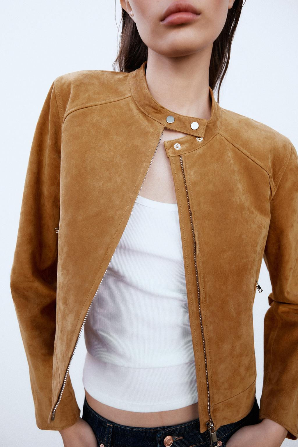 100% LEATHER JACKET - Zara фото 3