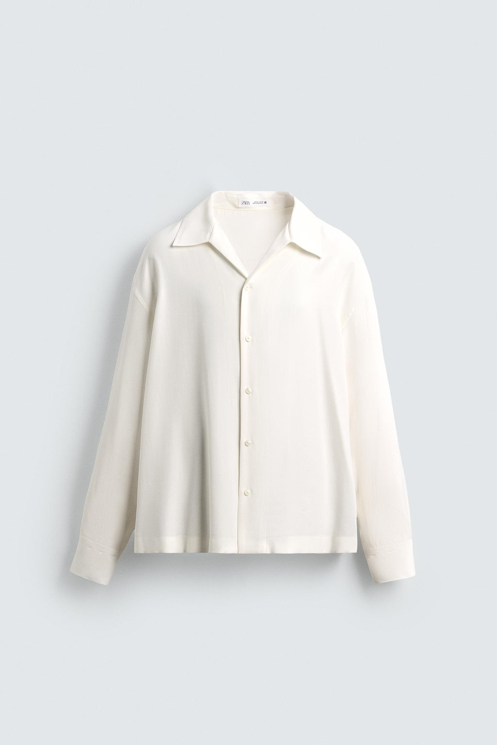 RELAXED FIT FLOWING SHIRT - Zara фото 7
