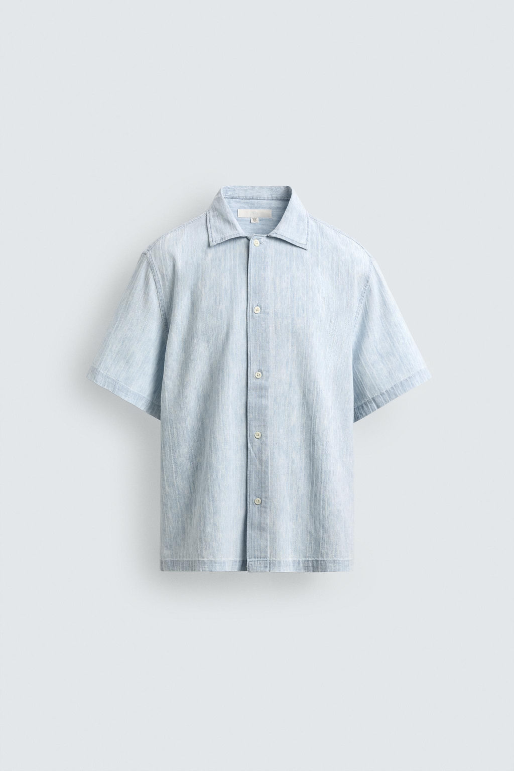 WASHED TEXTURED SHIRT - Zara фото 15