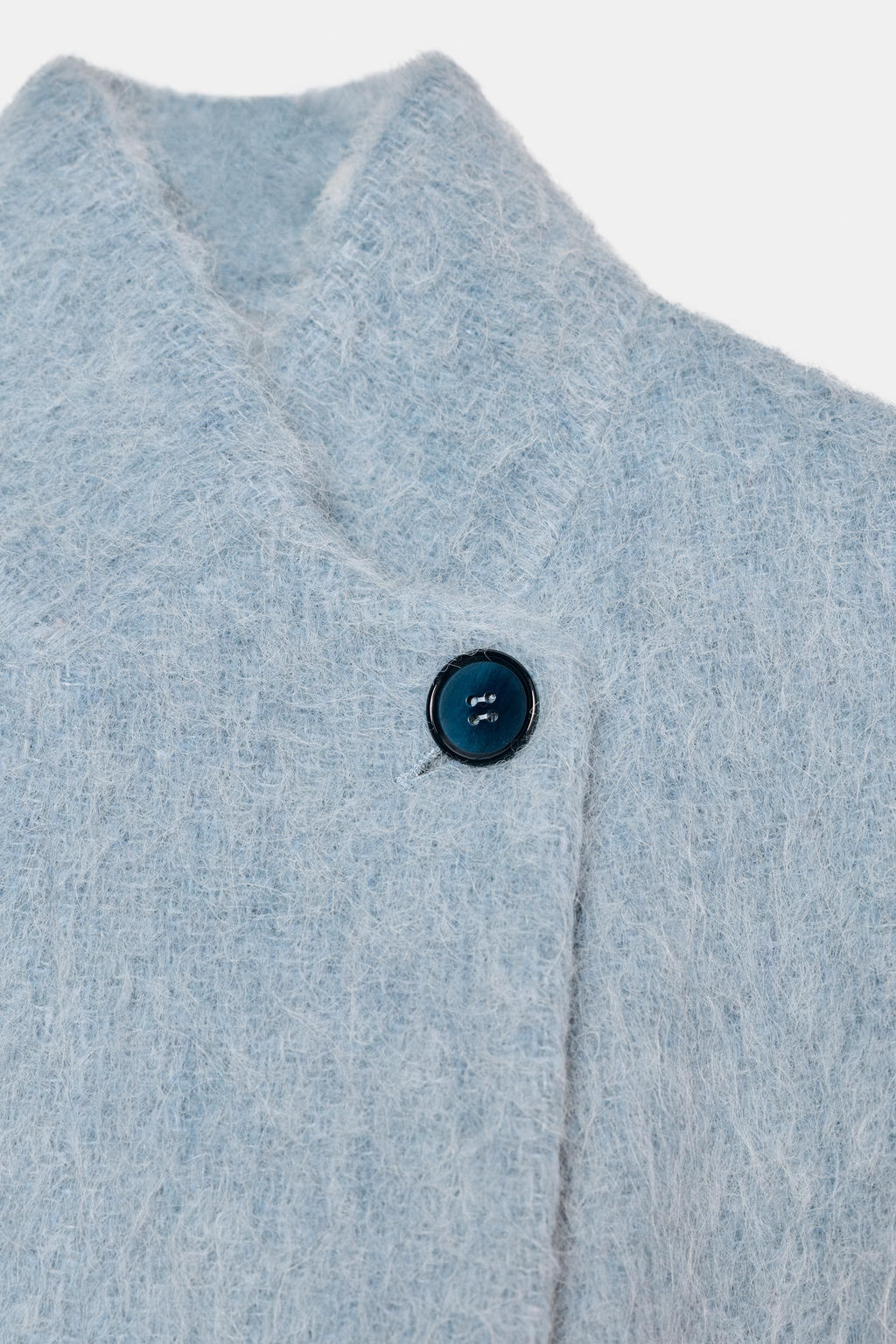 STRAIGHT COAT WITH MANTECO WOOL ZW COLLECTION - Zara фото 8