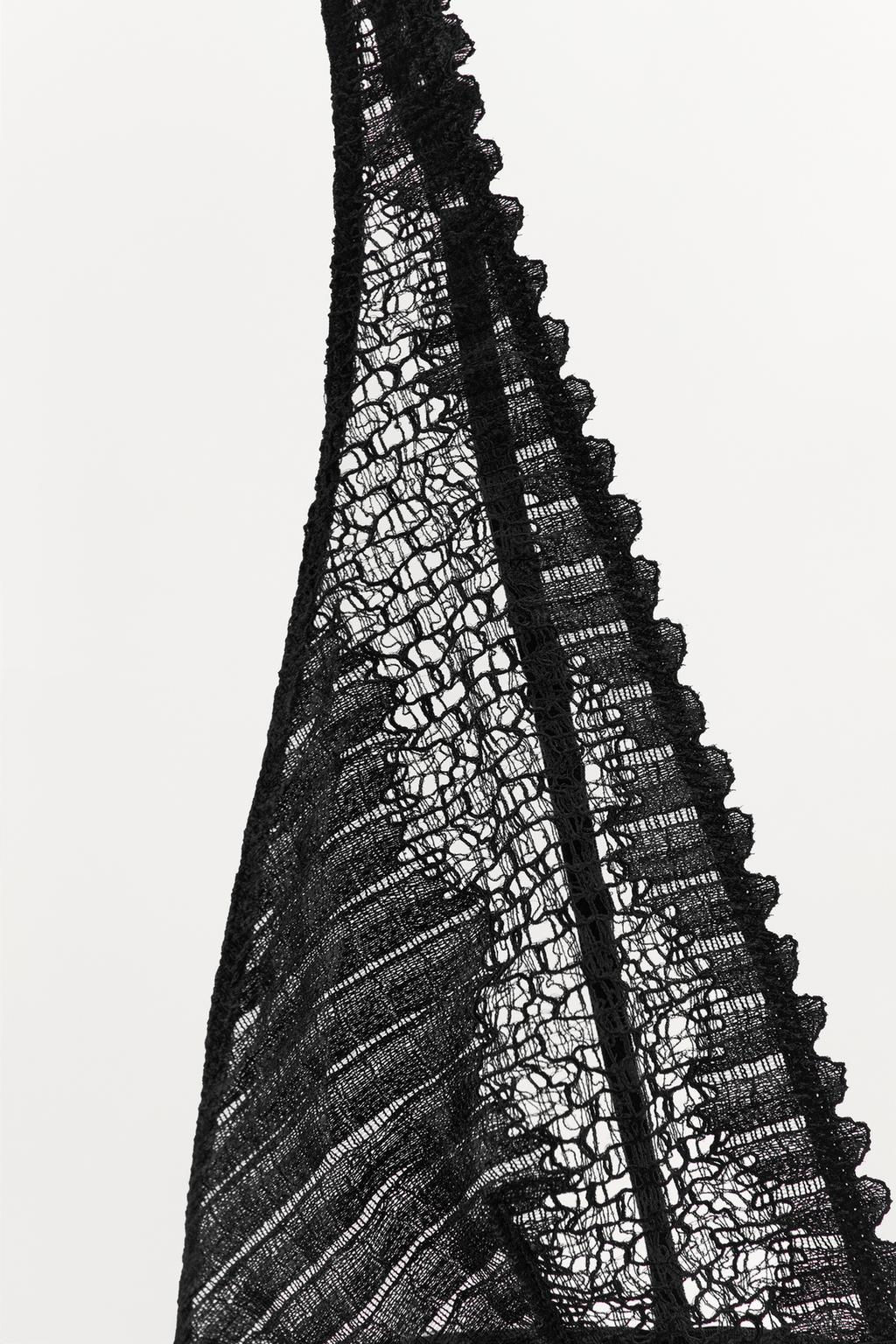PLEATED LACE BODYSUIT - Zara фото 8