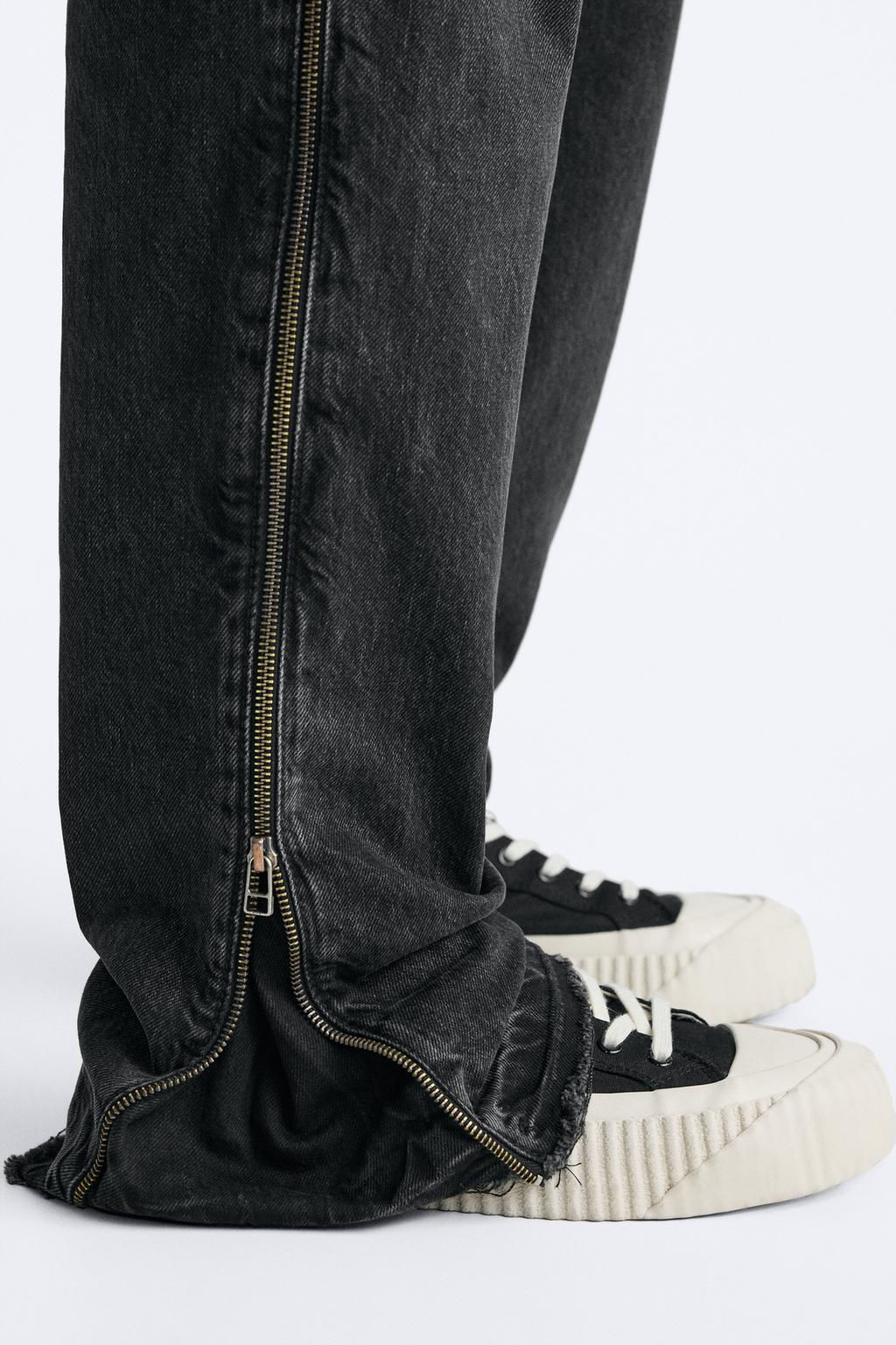 FLARED JEANS WITH ZIPS - Zara фото 16