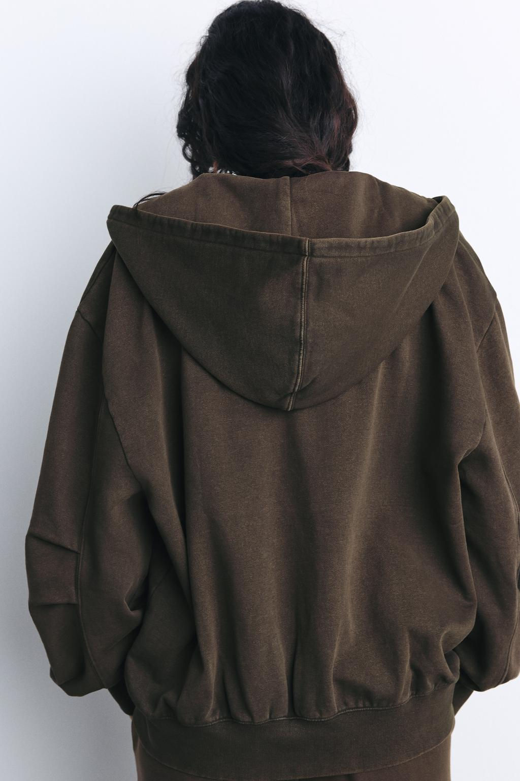 OVERSIZED ZIPPED SWEATSHIRT - Zara фото 24