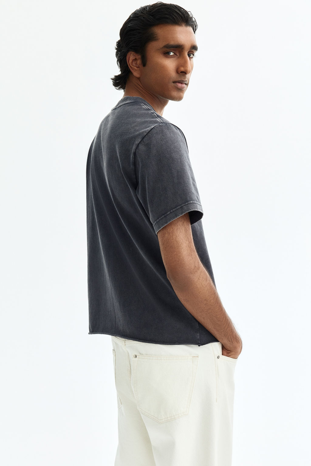 Camiseta con efecto lavado Regular Fit - H&m фото 6