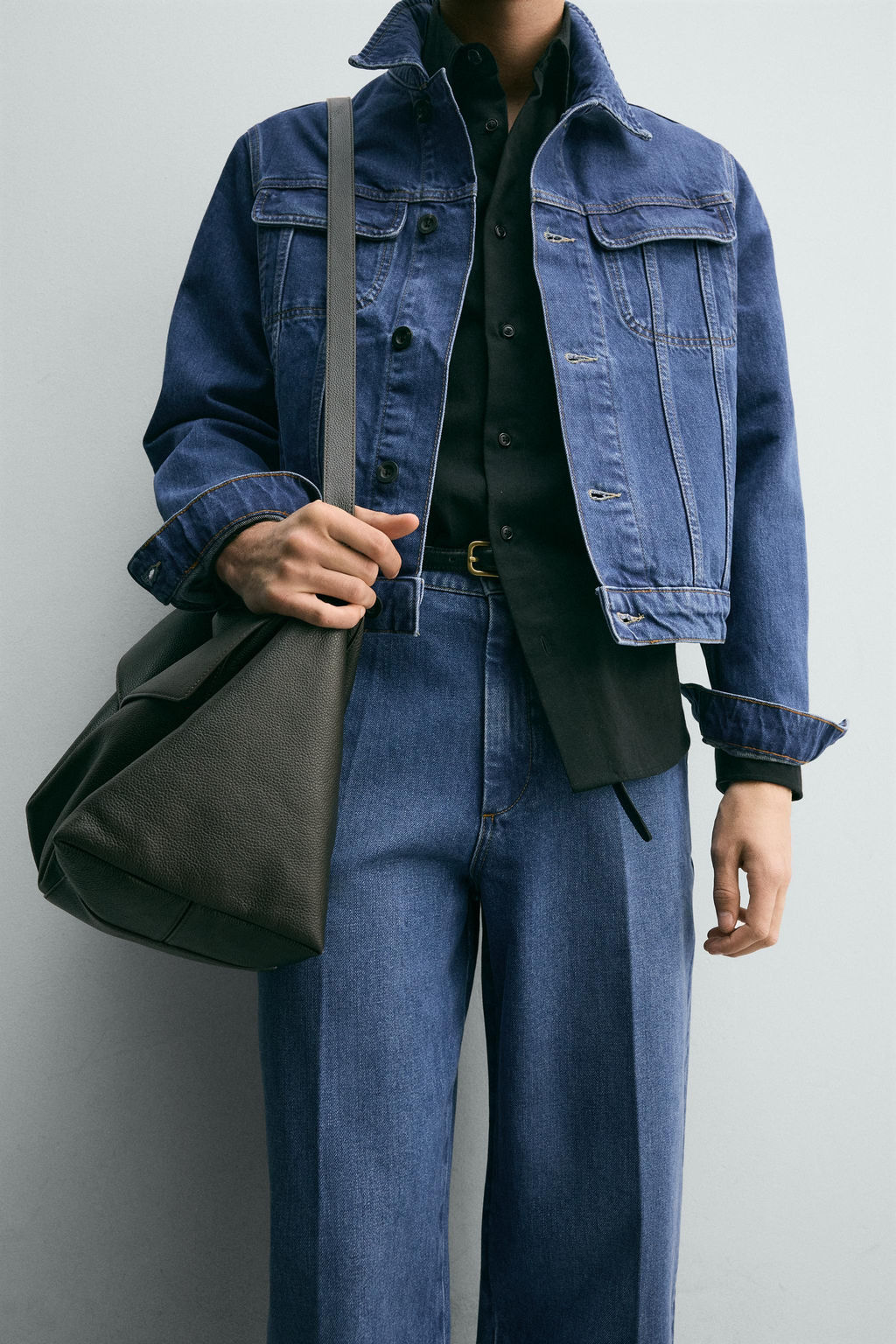 CAZADORA DENIM RELAXED FIT / Azul - Zara фото 6