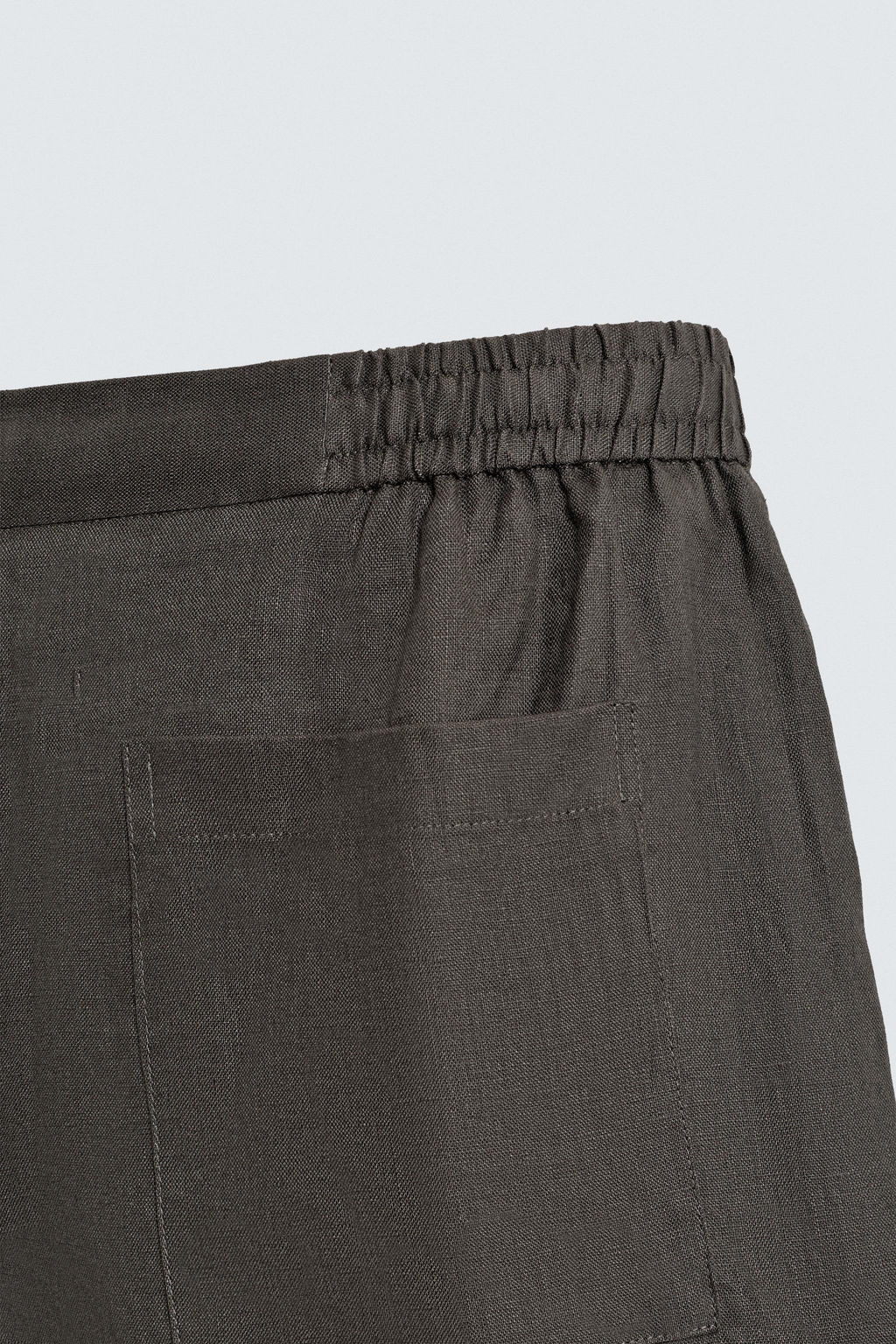BERMUDA RELAXED FIT 100% LINO / Verde oscuro - Zara фото 9