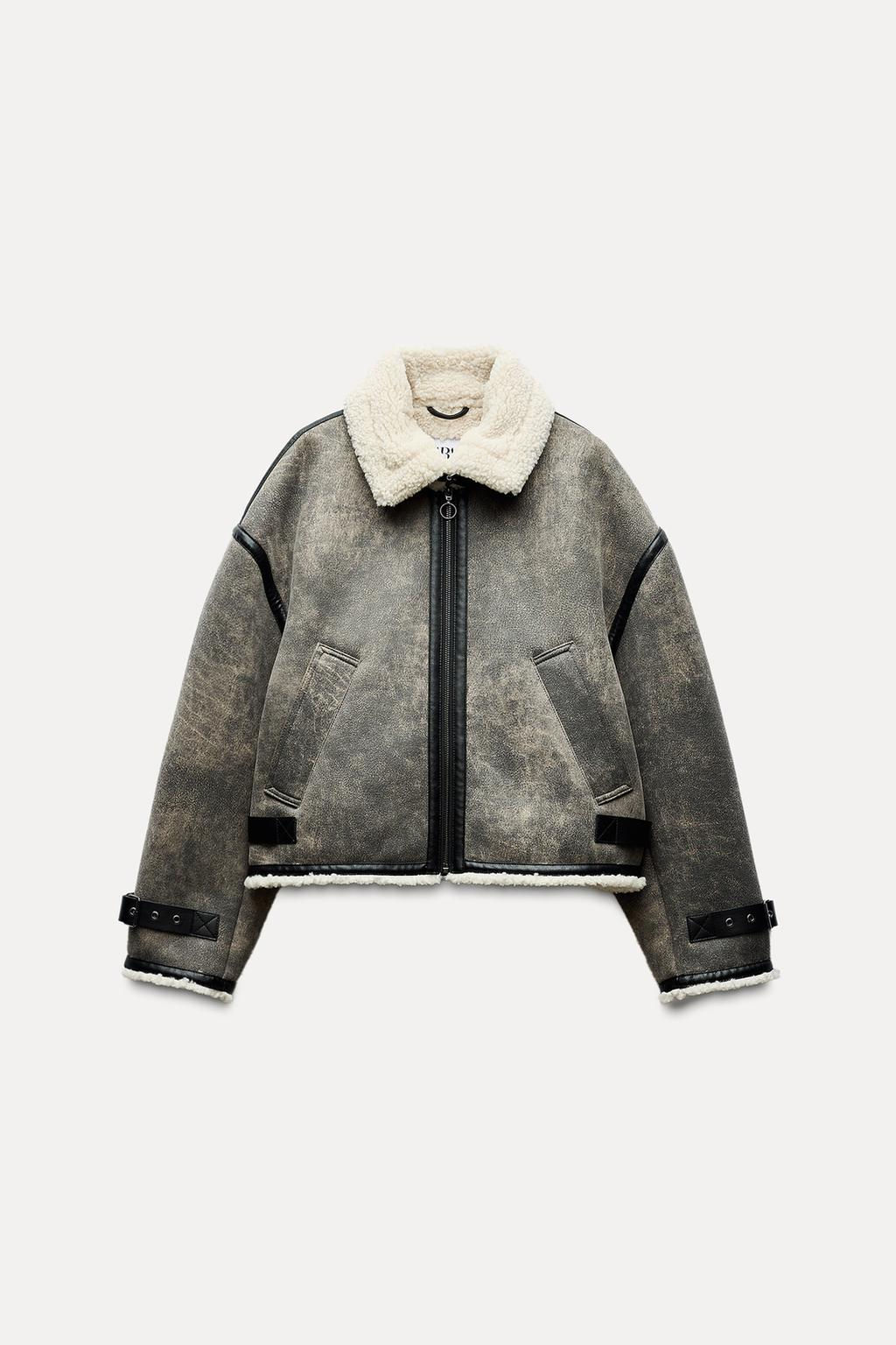 DOUBLE-FACED JACKET WITH TABS - Zara фото 4