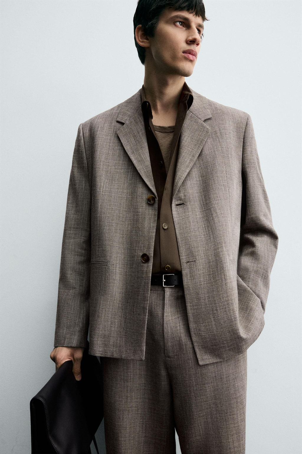 TEXTURED SUIT BLAZER - Zara фото 6