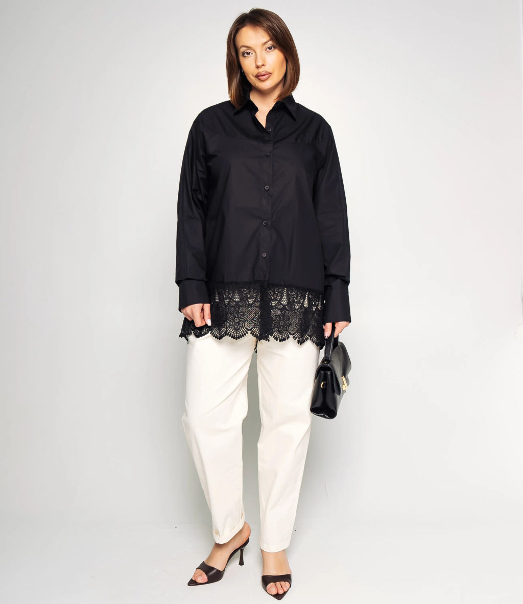 Рубашка #КТ6808 (2), чёрный - Dommod фото 4