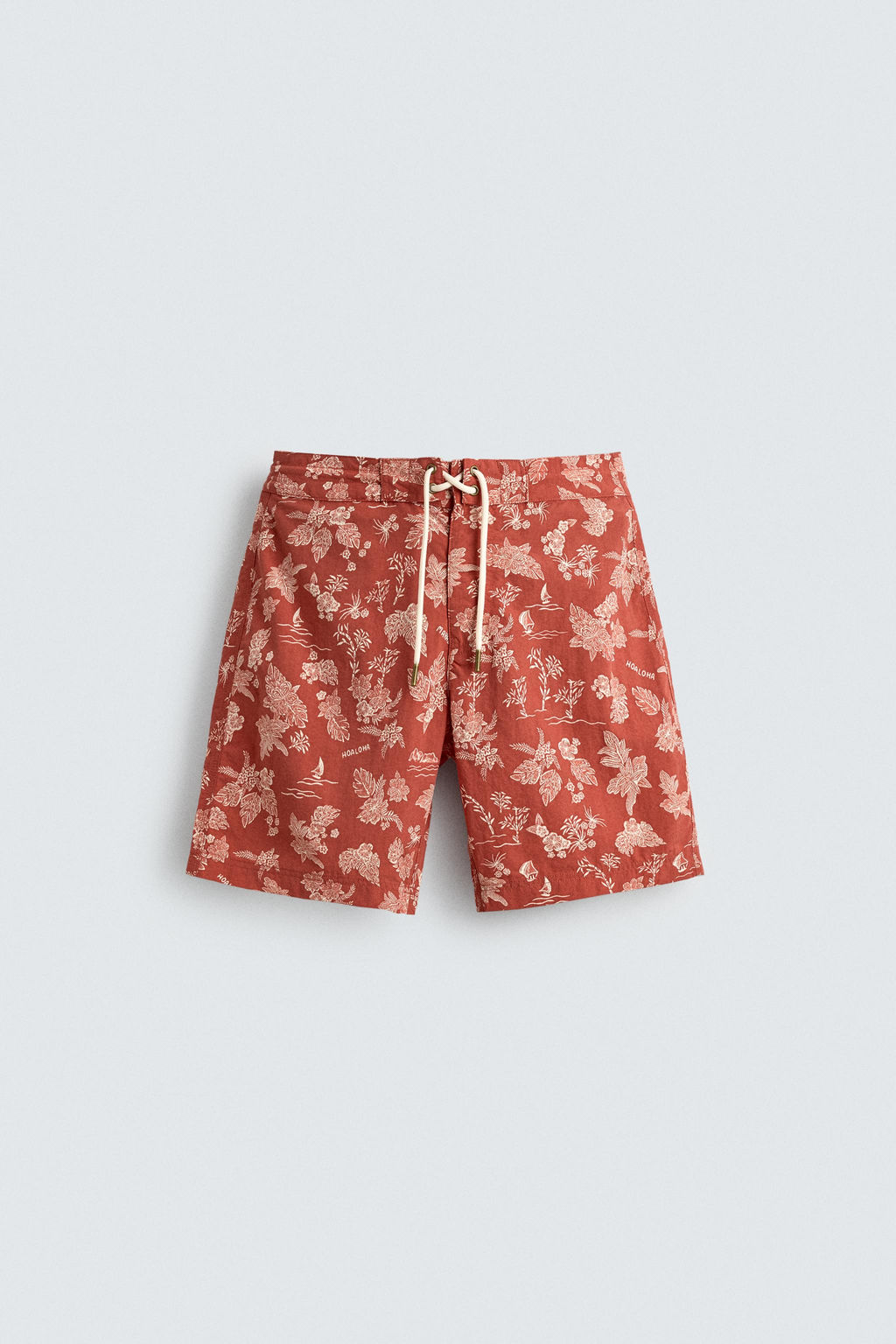 BA?ADOR LARGO ESTAMPADO FLORAL / Rojo claro - Zara фото 7