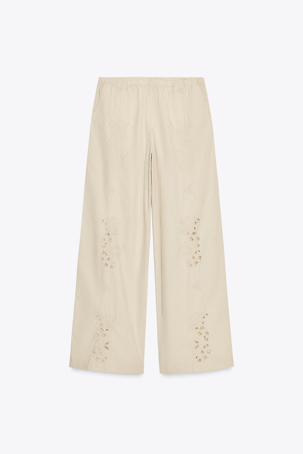 EMBROIDERED PYJAMA TROUSERS - Zara фото 10