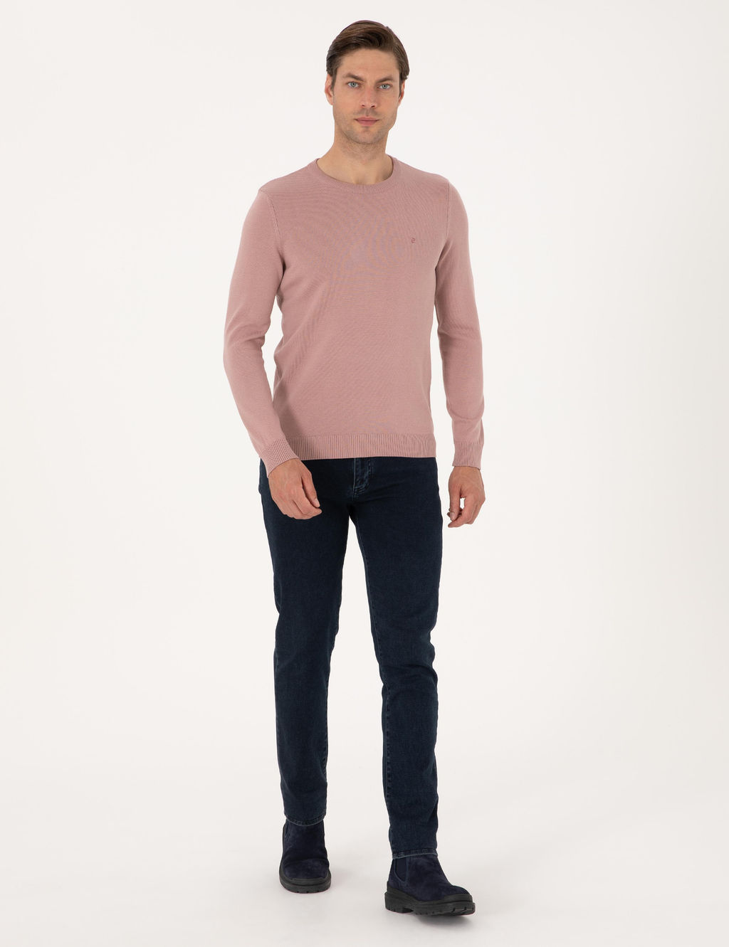 G_l Kurusu Slim Fit Bisiklet Yaka Basic Triko Kazak - Pierre cardin фото 4